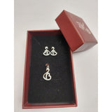 Set Argint 925 Lebada Cu Inima, Jolie Silver, 2.7G