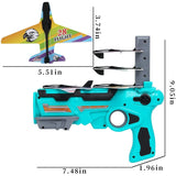Set Arma De Jucarie Tip Lansator De Avioane, Air Battle, Turcoaz - vivimall.ro