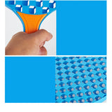 Set  Badminton pentru Copii, Flippy, 2 Palete, 3 Mingi, Pentru Joaca si Antrenament, Albastru Portocaliu