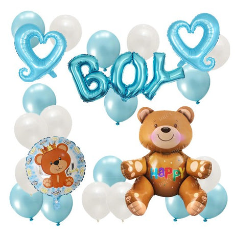 Set 25 Baloane, Din Latex Si Folie De Aluminiu, Diferite Marimi - vivimall.ro