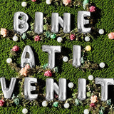 Set Baloane Din Folie Metalizata, Figurine Litere, Tema Aniversare, 40 Cm, Ambalaj Individual, Pai Inclus, Umflare Cu Aer Sau Heliu - vivimall.ro