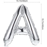 Set Baloane din Folie Metalizată, Flippy, Model Congrats, Litere de 40 cm, Baloane Absolvire, Ambalaj Individual, Pai inclus, Umflare cu Aer sau Heliu, Argintiu