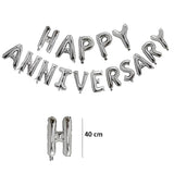 Set Baloane Din Folie Metalizatäƒ, Litere De 40 Cm, Baloane Party, Ambalaj Individual, Pai Inclus, Umflare Cu Aer Sau Heliu - vivimall.ro