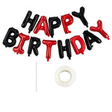 Set Baloane Din Folie Metalizata, Litere De 40 Cm, Baloane Party, Ambalaj Individual, Pai, Ata Si Adeziv Incluse, Umflare Cu Aer Sau Heliu, Rosu- - vivimall.ro
