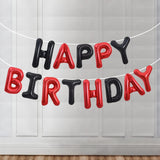 Set Baloane Din Folie Metalizata, Litere De 40 Cm, Baloane Party, Ambalaj Individual, Pai, Ata Si Adeziv Incluse, Umflare Cu Aer Sau Heliu, Rosu- - vivimall.ro