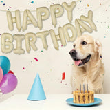 Set 25 De Baloane Din Folie Metalizata Si Latex, Figurine 2 Stele, 4 Baloane Confetti, 13 Litere, 6 Latex, Model Happy Birthday, Tema Aniversare, 40 Cm, Ambalaj Individual, Pai Inclus, Umflare Cu Aer Sau Heliu
