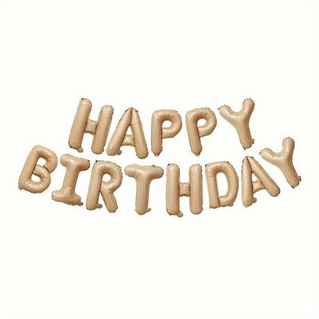 Set 25 De Baloane Din Folie Metalizata Si Latex, Figurine 2 Stele, 4 Baloane Confetti, 13 Litere, 6 Latex, Model Happy Birthday, Tema Aniversare, 40 Cm, Ambalaj Individual, Pai Inclus, Umflare Cu Aer Sau Heliu
