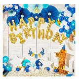 Set 13 Baloane Folie, Tip Ghirlanda, Model Happy Birthday, 40 Cm,