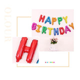 Set baloane folie Flippy, Happy Birthday, 40 cm, multicolor - vivimall.ro
