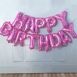 Set 13 Baloane Folie, Tip Ghirlanda, Model Happy Birthday, 40 Cm,