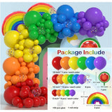 Baloane Decorative Pentru Petrecere, Arcada Set Mix Din 107 Baloane, Pentru Evenimente, Aniversari, Rainbow - vivimall.ro