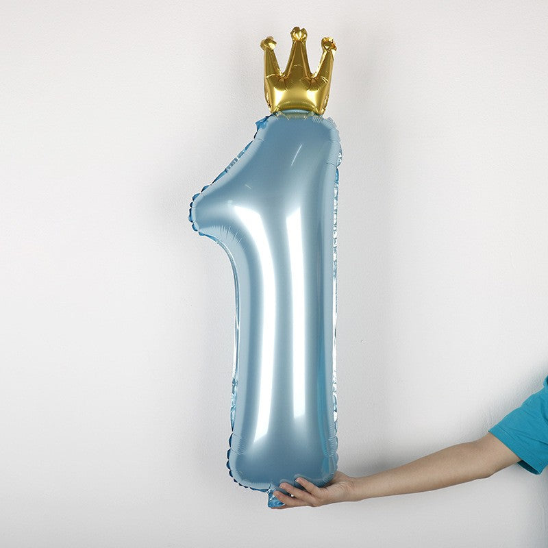 Set 8 Baloane Din Folie Metalizatäƒ Si Din Latex, Figurine Cifra 1 Printesa 91Cm, Stea 45 Cm Si Cerc 55 Cm, Baloane Latex 30 Cm, Tema Prima Aniversare, Ambalaj Individual, Pai Inclus, Umflare Cu Aer Sau Heliu - vivimall.ro
