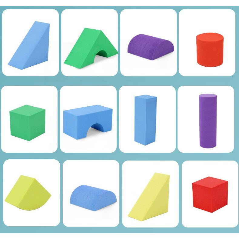 Set cuburi moi din spumă 29 piese | BuildaSoft - vivimall.ro