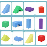 Set cuburi moi din spumă 29 piese | BuildaSoft - vivimall.ro