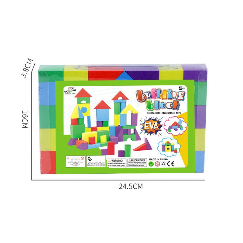 Set cuburi moi din spumă 29 piese | BuildaSoft - vivimall.ro