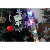 Set brad artificial de Craciun si elemente decorative, nins, decorat cu conuri pin, pentru interior/exterior, inaltime 210 cm, diametru 147 cm, 1150 ramuri, Flippy, verde, suport metalic inclus - vivimall.ro