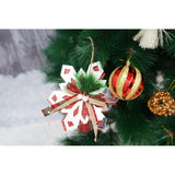 Set brad artificial de Craciun si elemente decorative tip pin, inaltime 210 cm, diametru 115 cm, 350 ramuri cu ace 3D 12 cm, Flippy, verde, suport metalic inclus - vivimall.ro