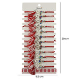 Brățară mărțișor Jolie purtată pe încheietură, model fluture colorat, set cadou 12 bucăți damă