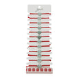 Bratara Martisor pentru Dama, Jolie, Model Copac in Inima, Set 12 bucati, Pandativ Argintiu din Inox cu Snur Rosu Ajustabil - vivimall.ro