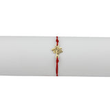 Brățară mărțișor Jolie purtată pe încheietură, snur roșu ajustabil, design tradițional primăvară