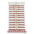 Bratara Martisor pentru Dama, Jolie, Model Infinit in Inima, Set 12 bucati, Pandativ din Inox Auriu, Snur Ajustabil Impletit, Rosu - vivimall.ro