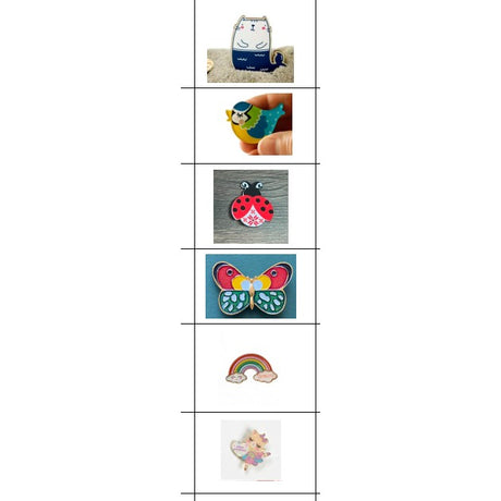 Set 12 Brose Martisor Pentru Copii Modele Mixate - vivimall.ro