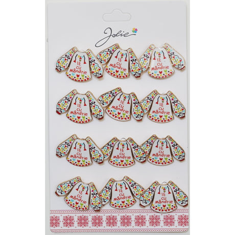 Set 12 Brose Martisor Primavara Ie Cu Mandrie - vivimall.ro