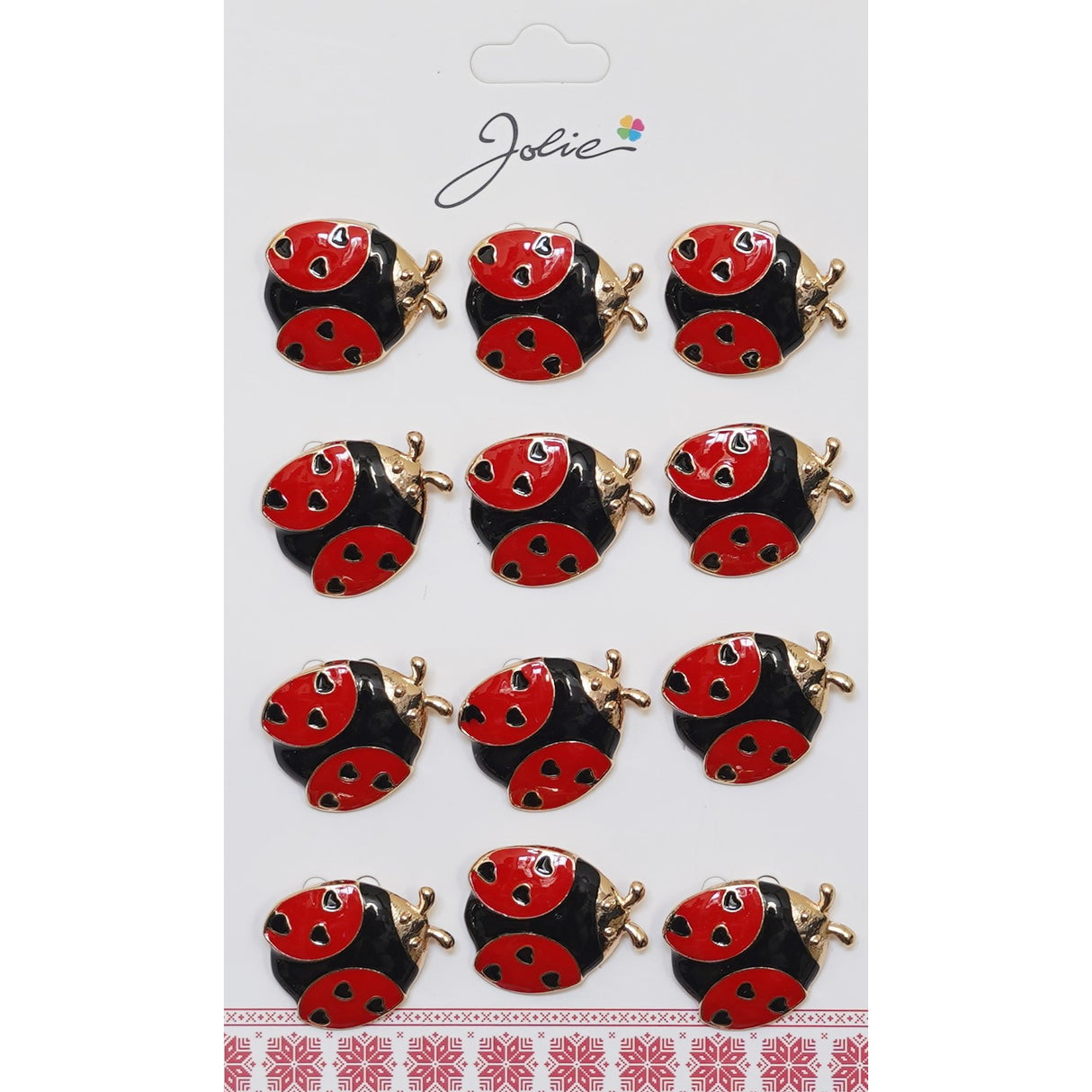 Set 12 Brose Martisor Primavara Buburuza - vivimall.ro