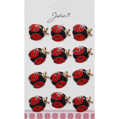 Set 12 Brose Martisor Primavara Buburuza - vivimall.ro