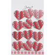 Set 12 Brose Martisor Primavara Inima Rosie Cu Motiv Traditional - vivimall.ro