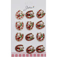 Set 12 Brose Martisor Primavara Potcoava Cu Pietre Cu Buburuz Si Floare - vivimall.ro