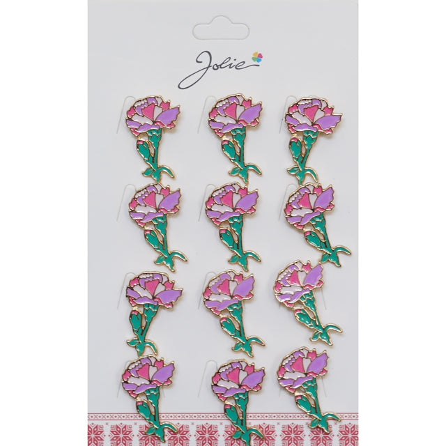 Set 12 Brose Martisor Garoafa - vivimall.ro