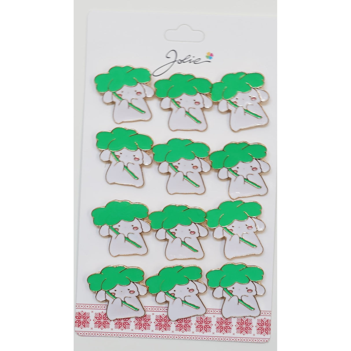 Set 12 Brose Martisor Iepure Sub Trifoi - vivimall.ro