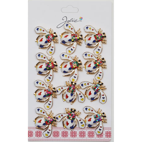Set 12 Brose Martisor Primavara Ina A Cu Inimi Colorate - vivimall.ro