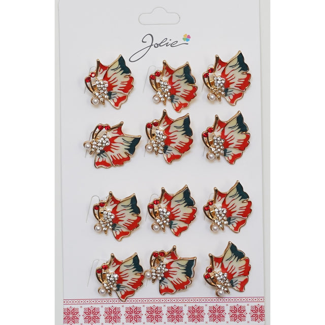 Set 12 Brose Martisor Fluture - vivimall.ro