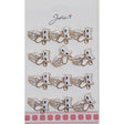 Set 12 Brose Martisor Pisica A Cu Pietre - vivimall.ro