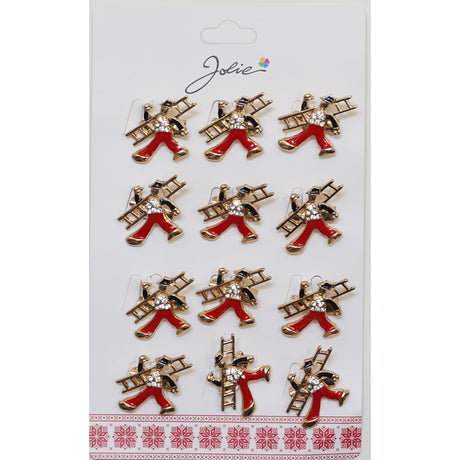 Set 12 Brose Martisor Primavara Cosar Rosu - vivimall.ro