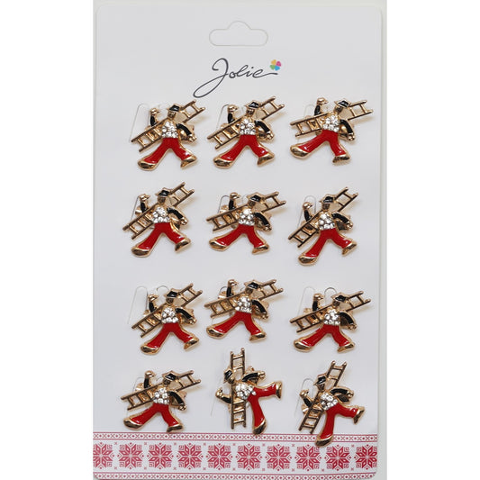 Set 12 Brose Martisor Primavara Cosar Rosu Auriu