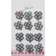 Set 12 Brose Martisor Primavara Trifoi Cu Pietricele Vintage - vivimall.ro