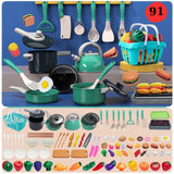 Set bucătărie de jucărie Flippy 91 piese multicolor pentru copii 3+ ani, vedere de ansamblu