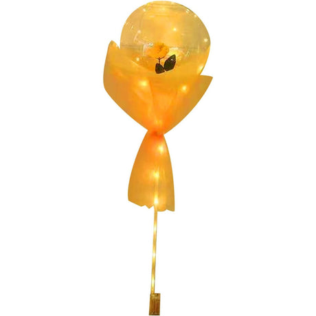 Trandafir Sampanie In Balon Cu Lumini Led | BellaLight - vivimall.ro
