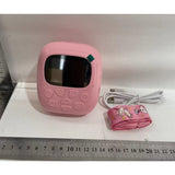 Set Camera Instantanee pentru Copii, Vivimall, Camera 180° Selfie, Ecran HD 2'', 24MP, 720P Video, 1200 mAh, cu Functie de Printare Alb-Negru, cablu USB-C, Bluetooth, Compatibil iOS/Android, Imprimare APP, Model Bunny, Roz - vivimall.ro