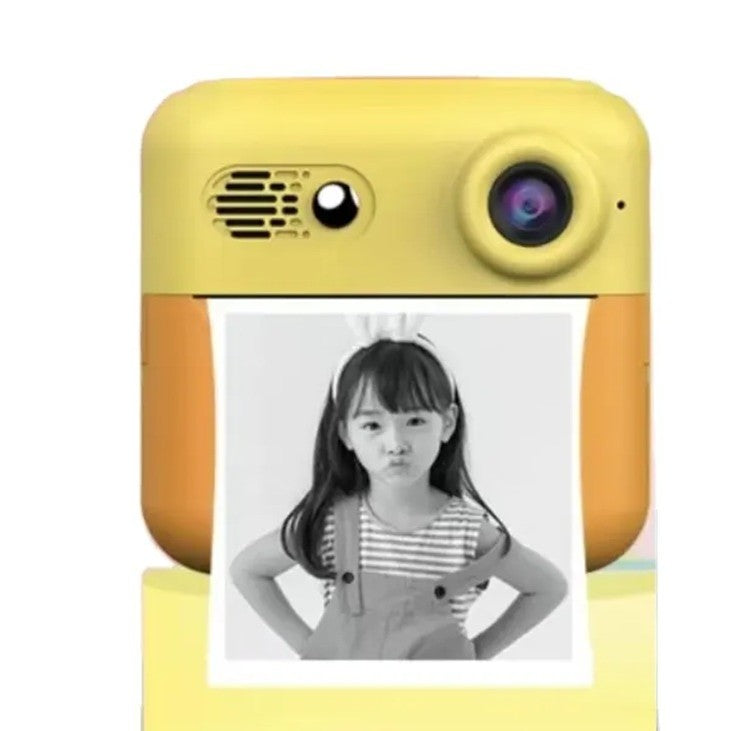 Set Camera Instantanee Pentru Copii, Ecran Hd 2.4'', 24Mp, 720P Video, 1200 Mah, Cu Functie De Printare Alb-Negru, Cablu Usb-C, Bluetooth, Compatibil Ios/Android, Imprimare App - vivimall.ro