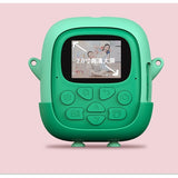 Set Camera Instantanee Pentru Copii, Ecran Hd 2.4'', 24Mp, 720P Video, 1200 Mah, Cu Functie De Printare , Cablu Usb-C, Bluetooth, Compatibil Ios/Android, Imprimare App, Verde - vivimall.ro