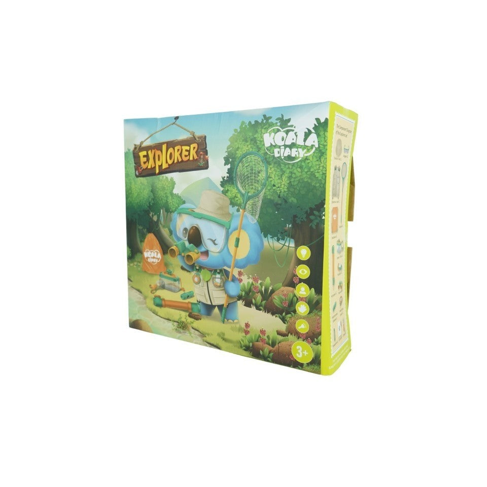 Set Camping Micutul Explorator Pentru Exterior, 3 Accesorii Vestimentare, 9 Ustensile De Joaca, 8 Carti Educative Cu Insecte, +3 Ani