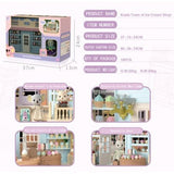 Set Casa De Papusi, Magazin De Inghetata, Cu Mobilier Si Figurine