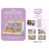 Set Casa De Papusi, Magazin De Inghetata, Cu Mobilier Si Figurine