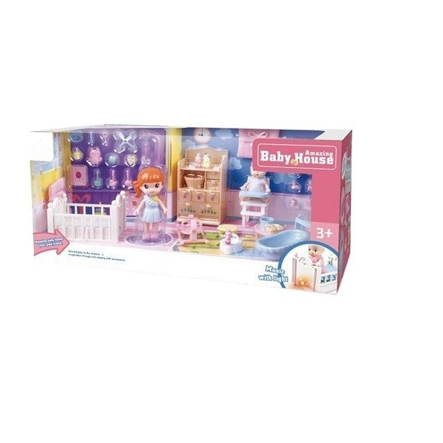 Set Casa De Papusi Mama Si Copilul, Cu Lumini Si Sunet
