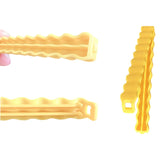 Set 12 Clipsuri De Etansare, Pentru Pungi Alimentare, Condimente, Suport Cu Magnet, Model Cartofi Prajiti, Din Plastic, Multicolor - vivimall.ro