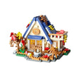 Set construcție Flippy Forest Log Cabin, 715 piese ABS multicolor, vedere de ansamblu a cutiei produsului